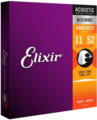 Elixir 011-052 80/20 Bronze Akustik Gitar Teli